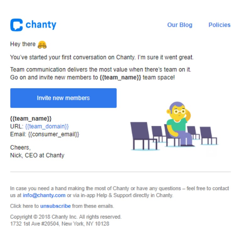 Chanty Re-Engagement Emails Marketing